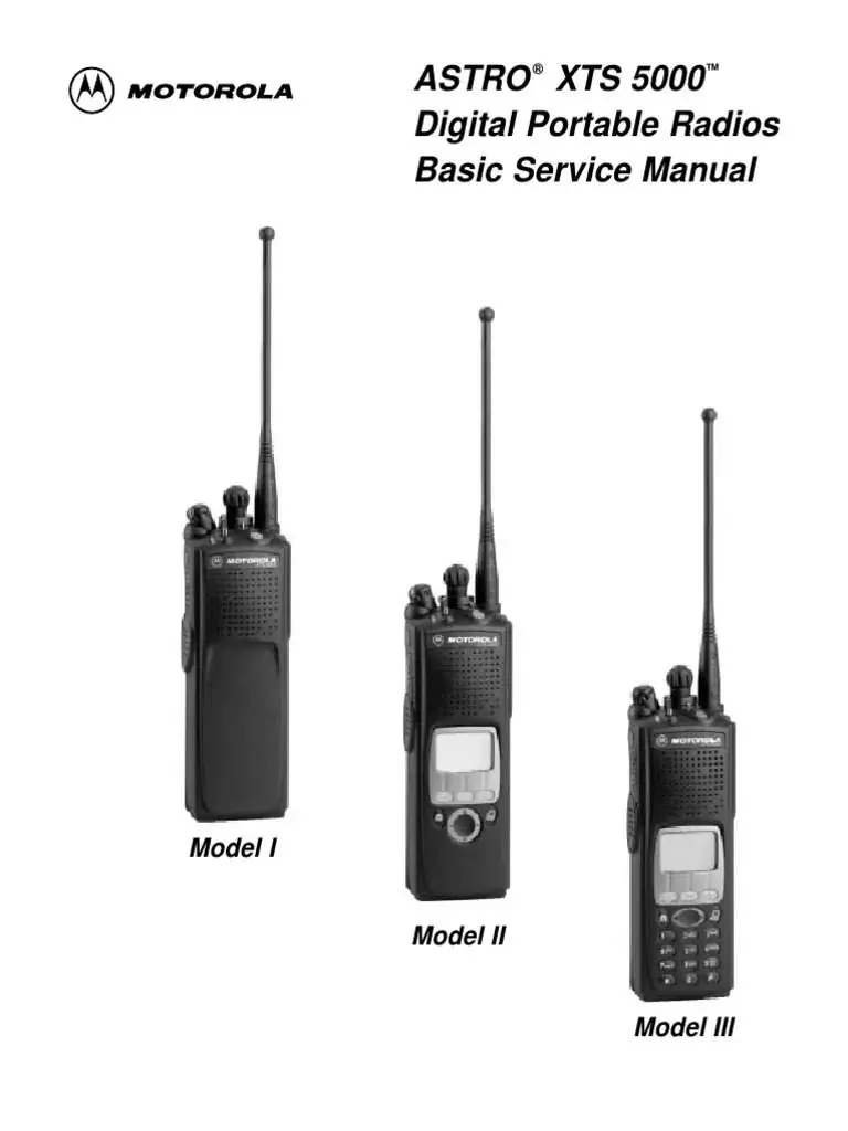 Motorola XTS Series Digital Portable Radio